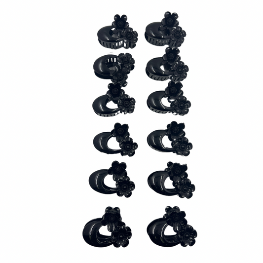 Pinchos negro grande x 12 unidades (4F-10)