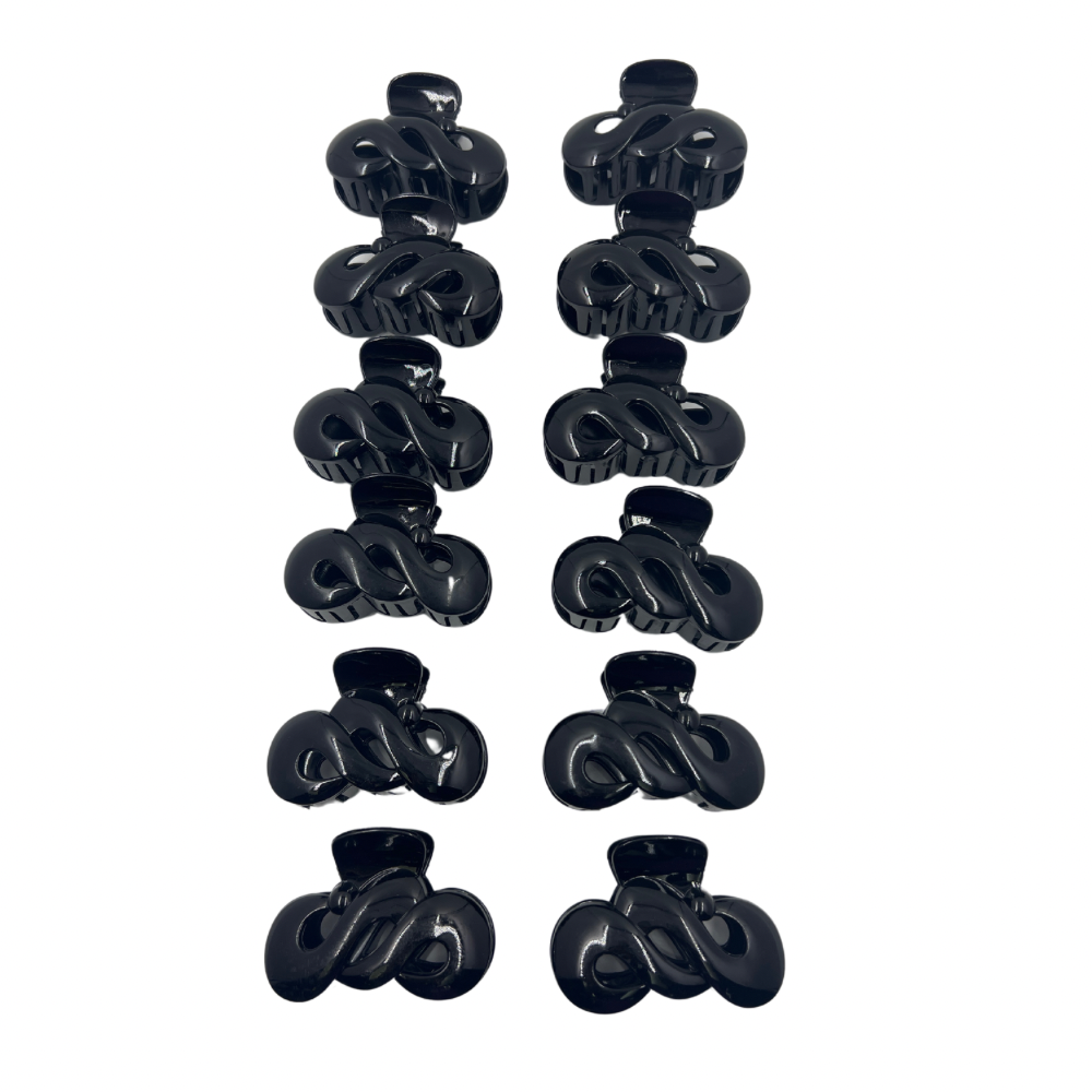 Pinchos negro grande x 12 unidades (4F-11)