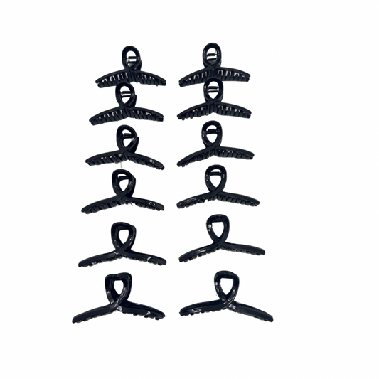 Pinchos engomados negro grande x 12 unidades (4F-34)
