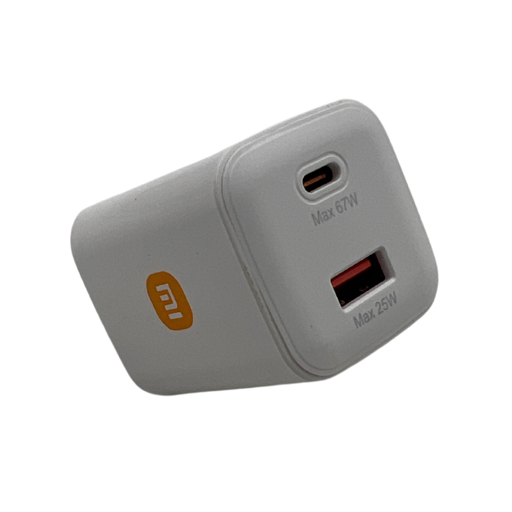 Adaptador Solo Xiaomi USB-C Ports 67W, USB-A Port 25W No Incluye Cable