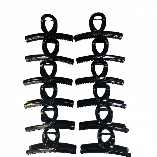 Pinchos negro grande x 12 unidades (4F-44)