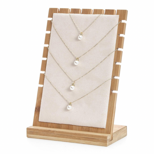 Exhibidor de collares de madera (80D-21)