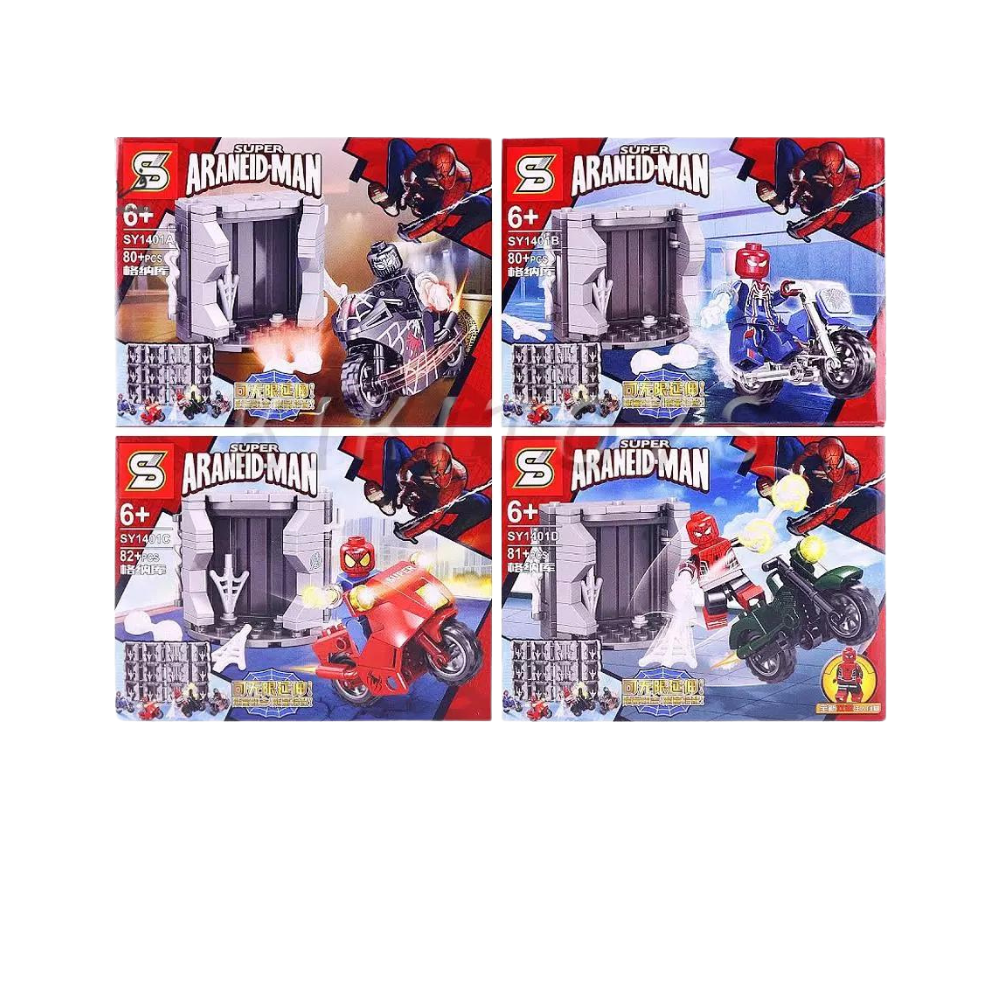 Bloques armables Super Araned-man 8en1 x16 (L888-94)