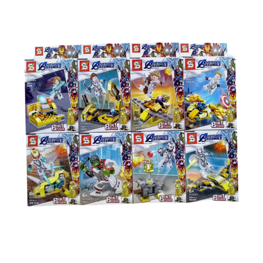 Bloques armables Heroes ssemble 8en1 x16 (L888-88)