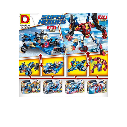 Bloques armables Super Heroes Cja x8 (L888-25)