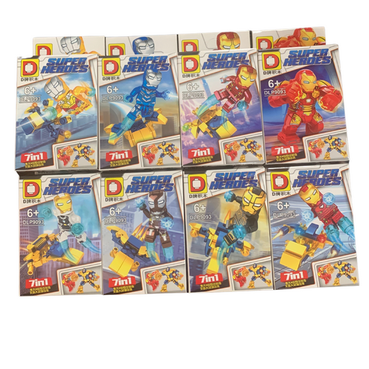 Bloques armables Super Heroes 16 Modelos 8en1 (L888-23)