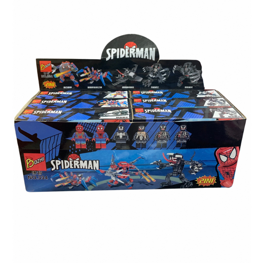 Bloques armables Spider-man 6en1 x6 (888A-33)