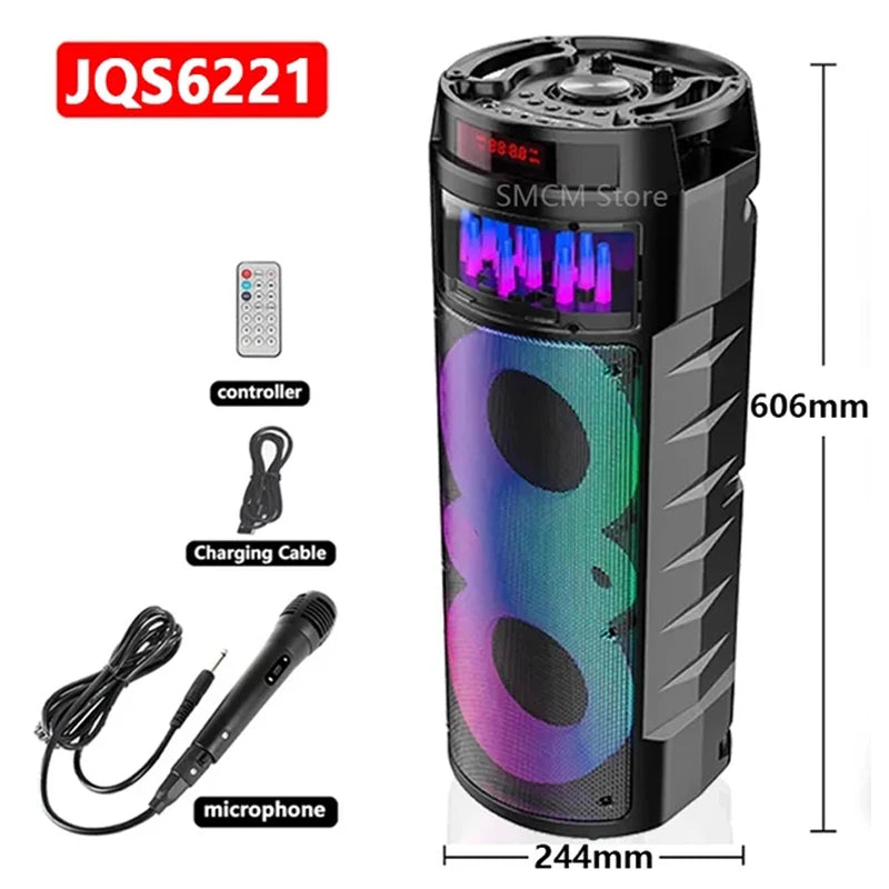Parlante con Bluetooth micrófono y control (JQS-6221)