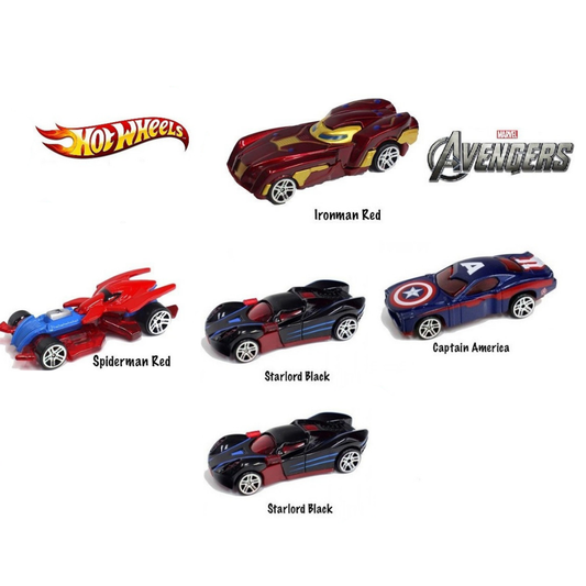 Carro metálico Super Heroes x5 (889-41)