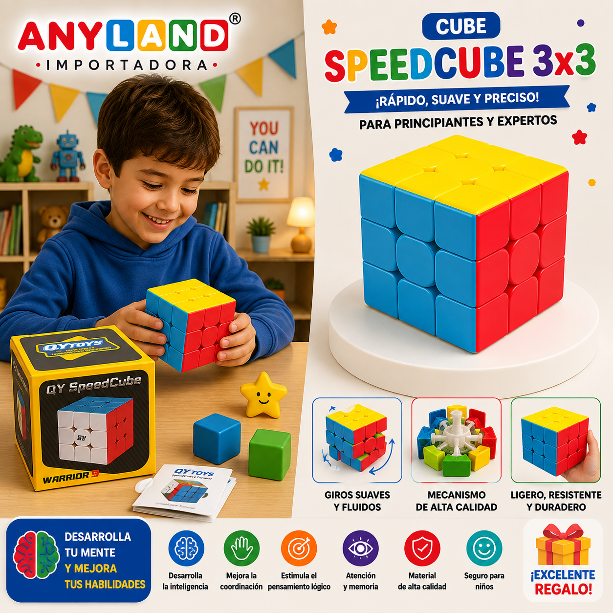 Cubo 3x3x3 Qiyi (71G-24)