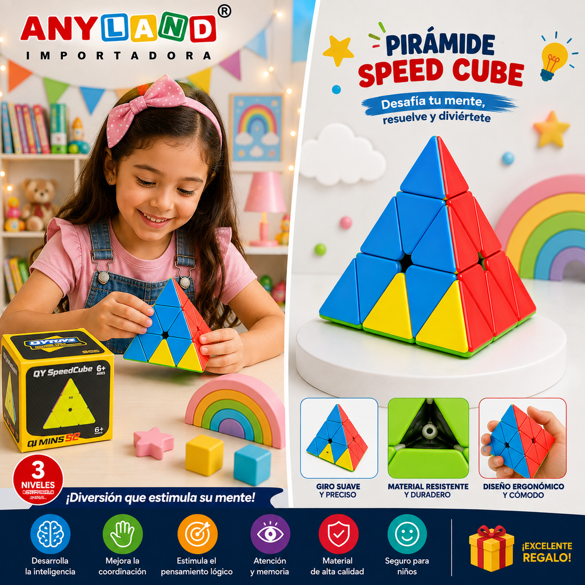 Cubo pirámide Qiyi (71G-11)