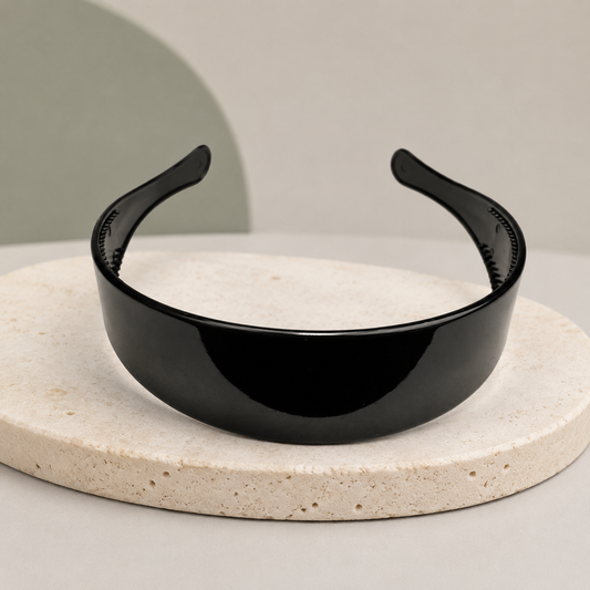 Diademas negras económicas gruesa paquete x DOC 12  (105-31)