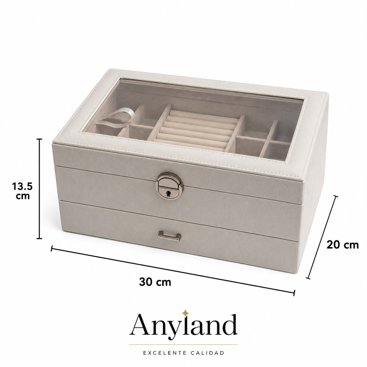 Caja organizadora grande para joyas (78-7)