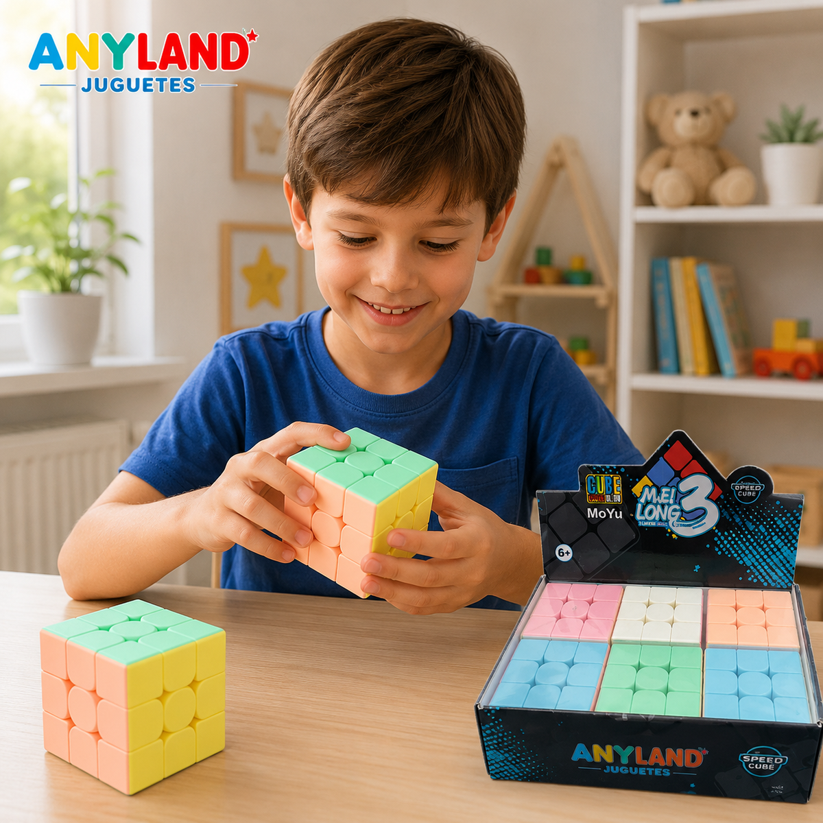 Caja de 6 unidades cubo 3x3 MoYu (71G-5)