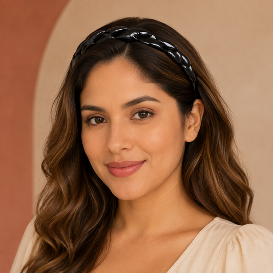 Diademas negras económicas paquete x12 (105-24)