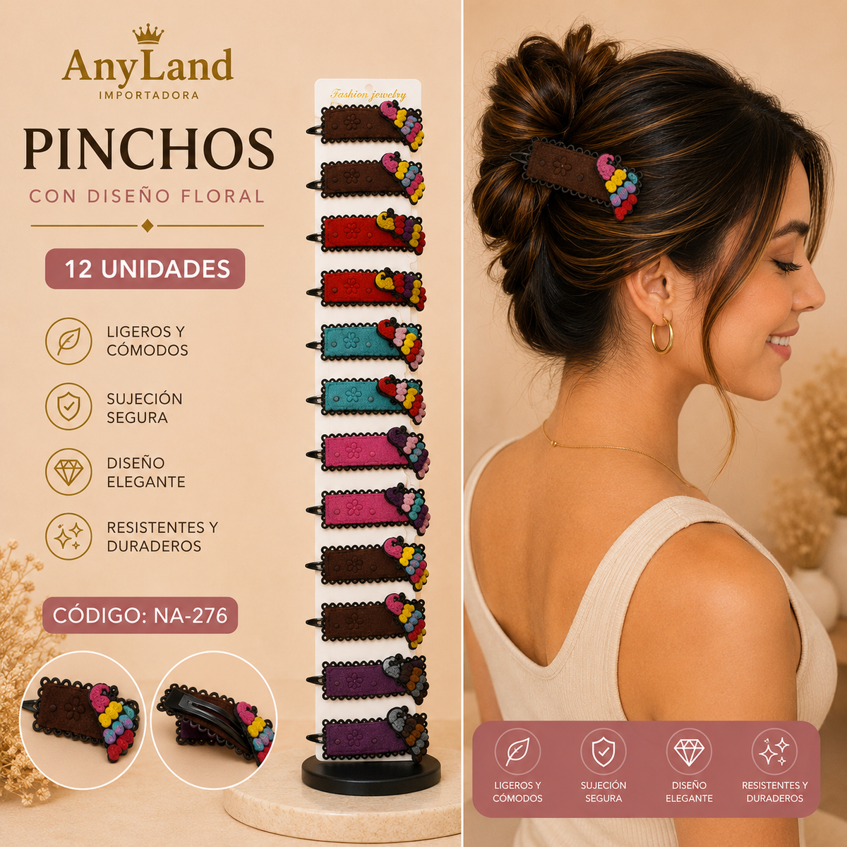 Vinchas peq. Tira x12 unds (NA-276)