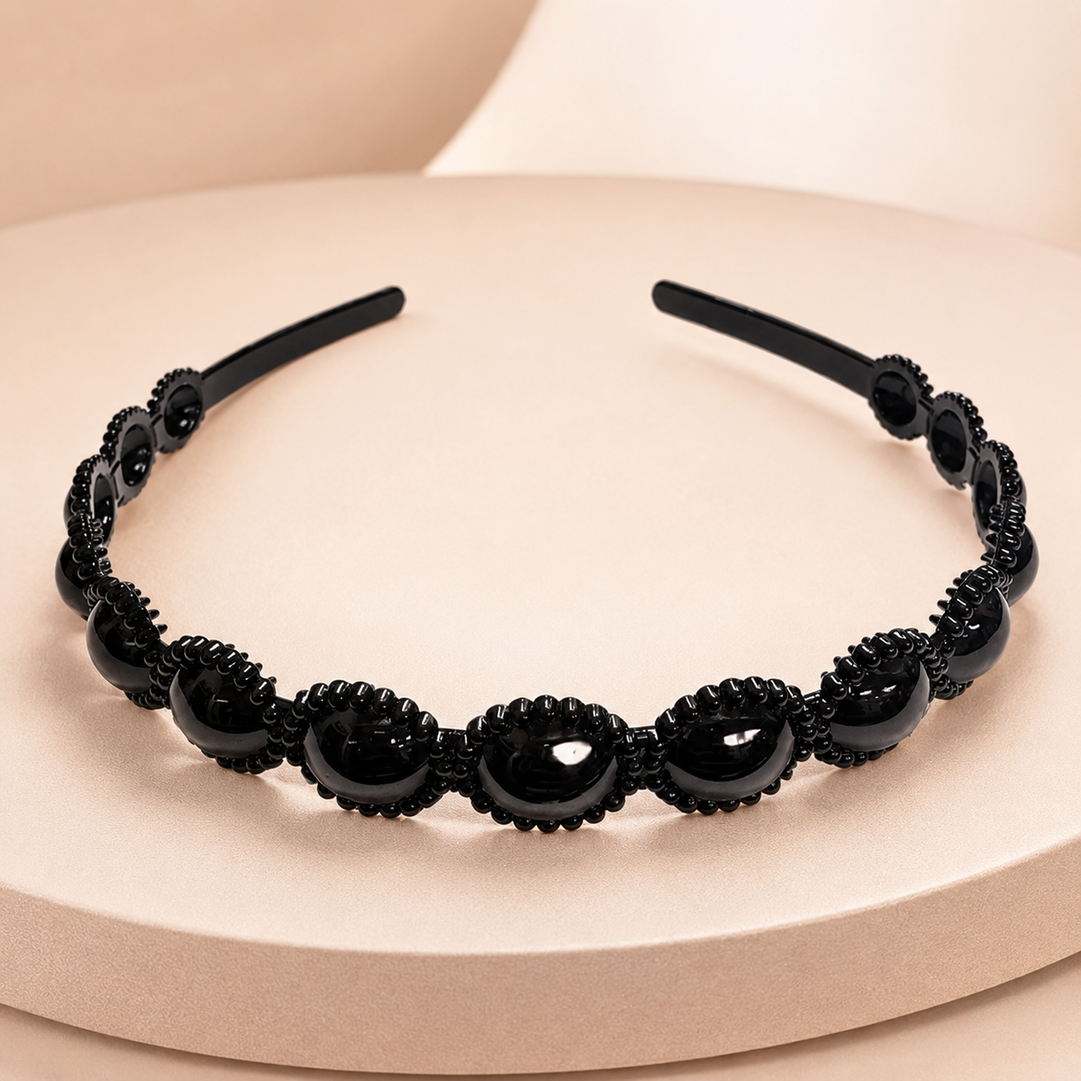 Diademas negras económicas paquete x12 (105-18)