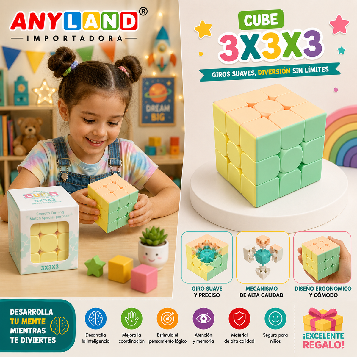 Cubo 3X3 MoYu (71G-48)