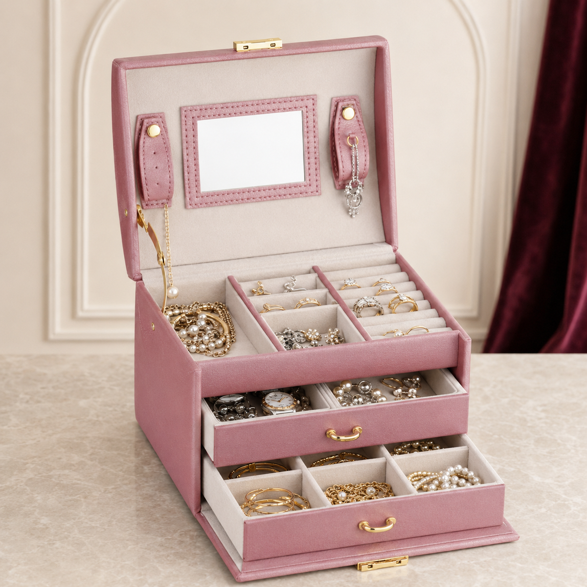 Caja organizadora grande para joyas (78-2)