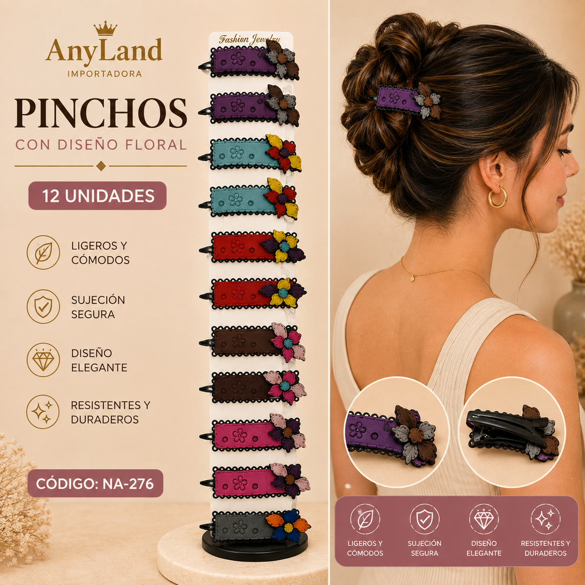 Vinchas peq. Tira x12 unds (NA-276)