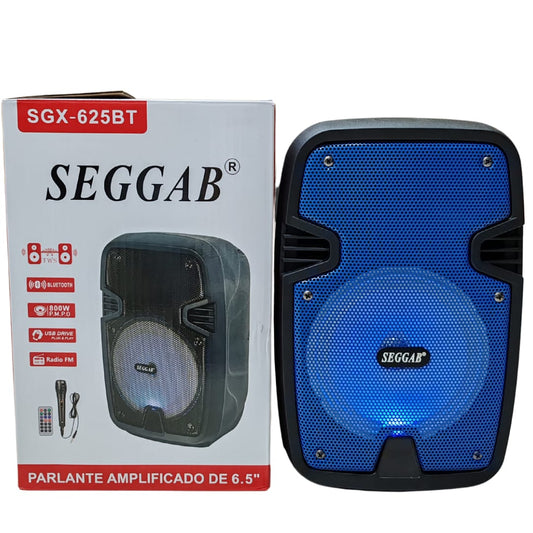 Parlante SEGGAB con micrófono y control (SGX-625BT)