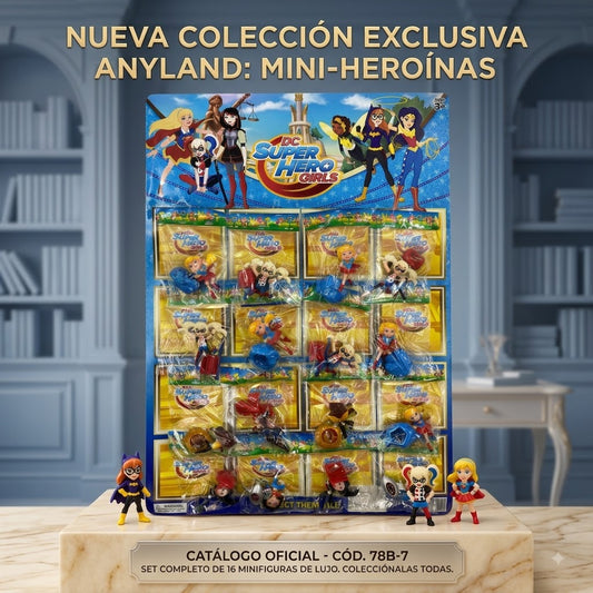 Plancha de muñecas de superhéroes x16 (78B-7)