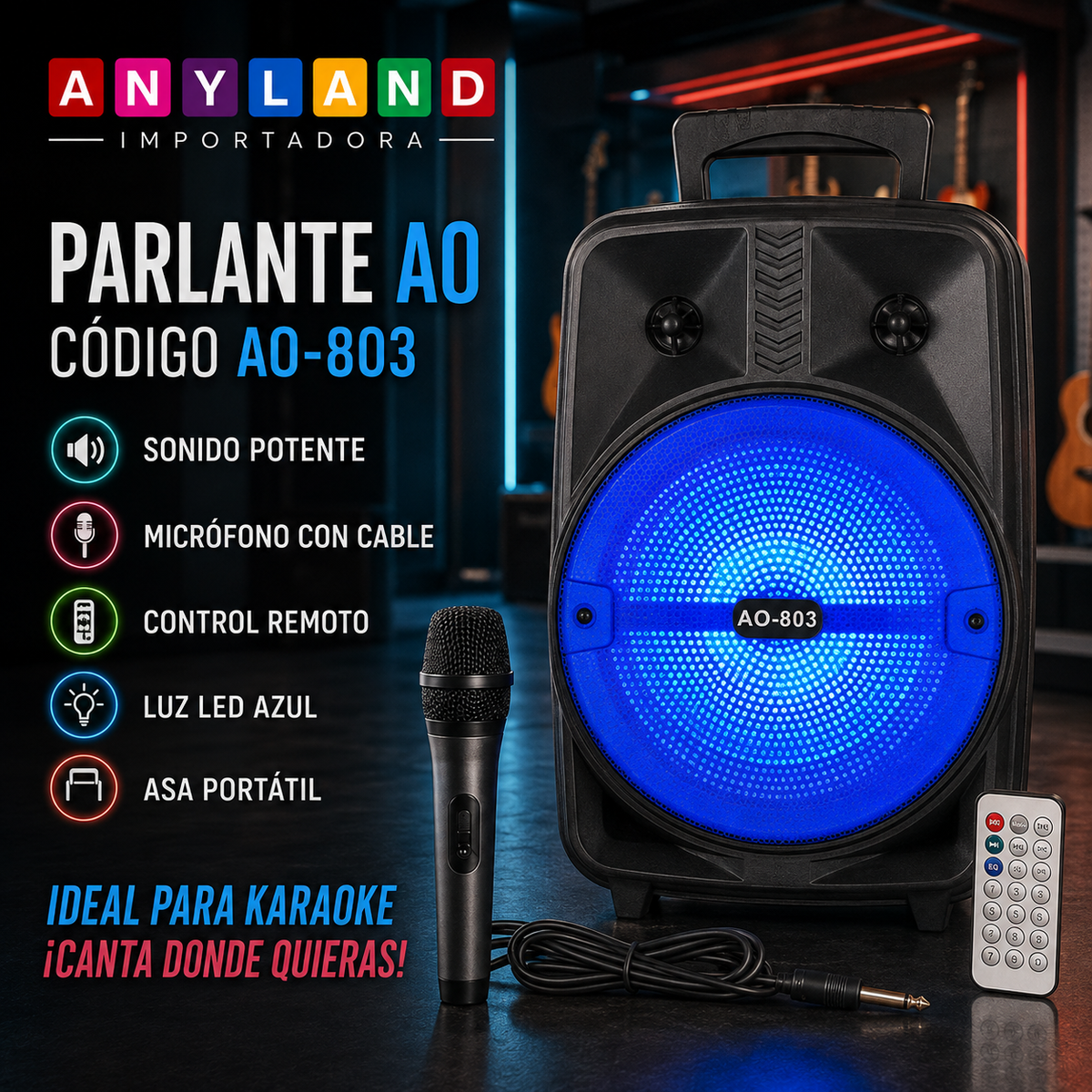 Parlante AO con micrófono (803)