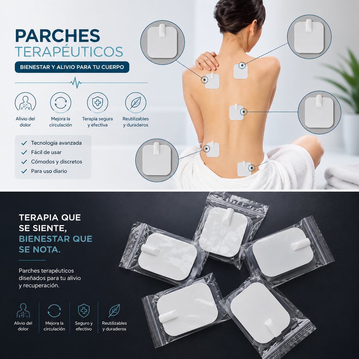 Parches para maquina de terapia X2 Unid.(99G-4)