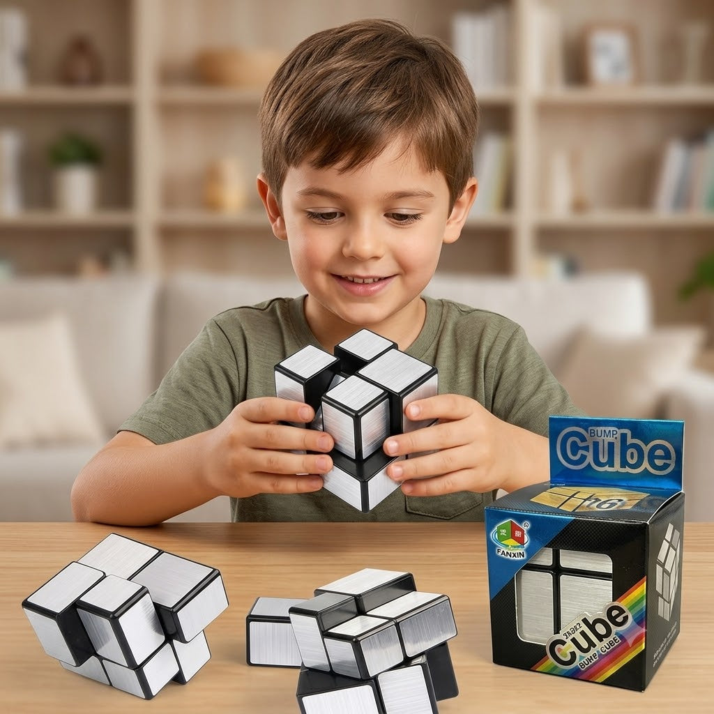 Mirror cube 2X2 plateado (71G-79)