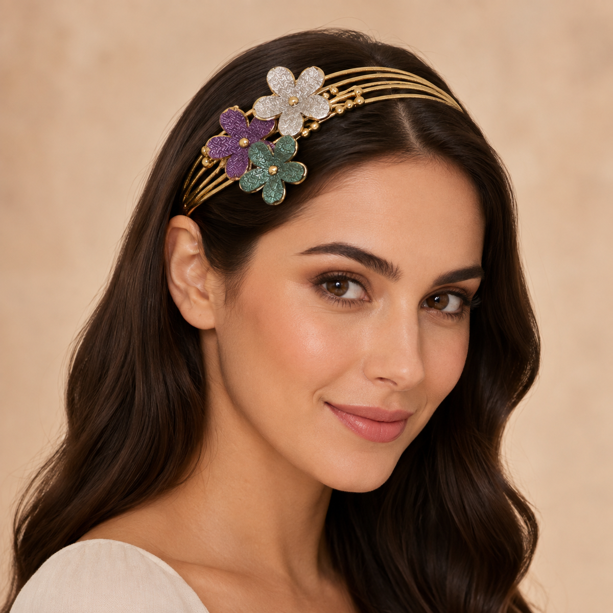Diademas dorado económicas paquete x12 (4-178)