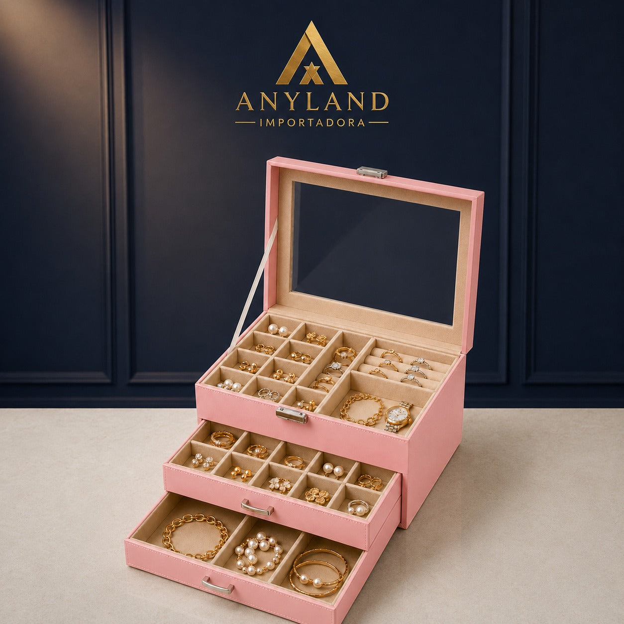 Caja organizadora grande para joyas (80E-13)