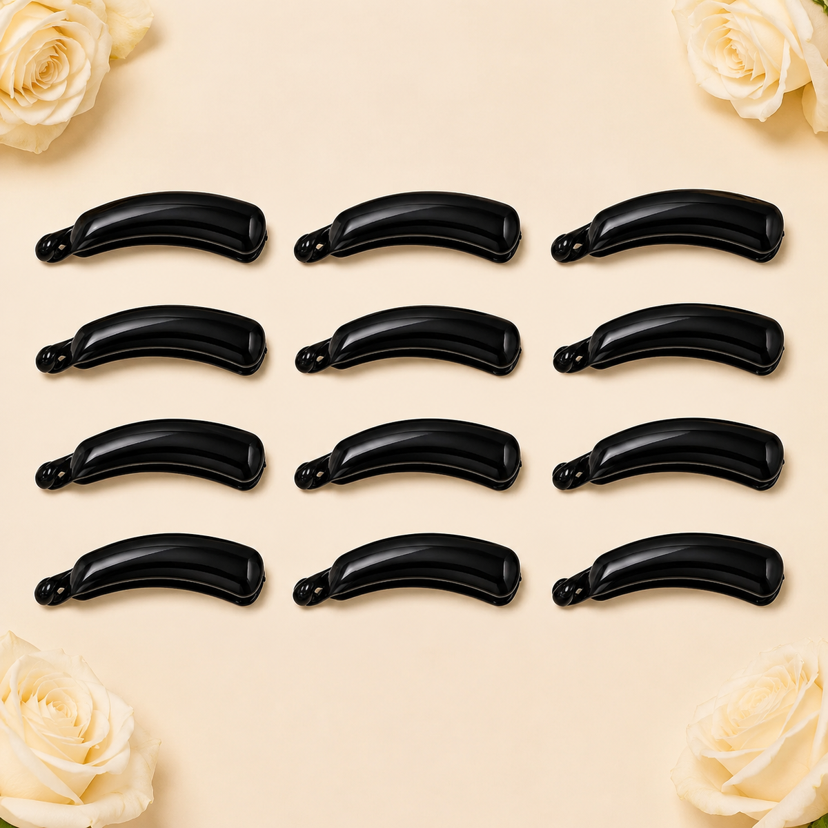 Bananas negras pequeñas para cabello px12 (4F-109)