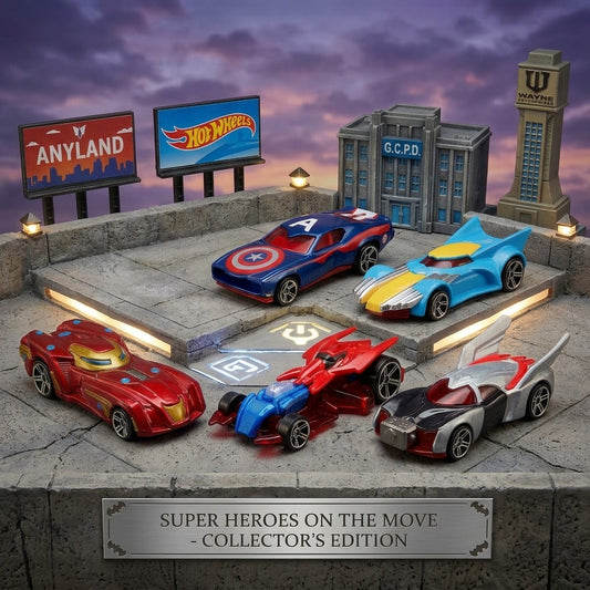 Carrito de colores metalicos Super Heroes en huevito x24 pcs (889-38)