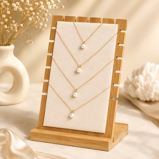 Exhibidor de collares de Madera (80D-21)