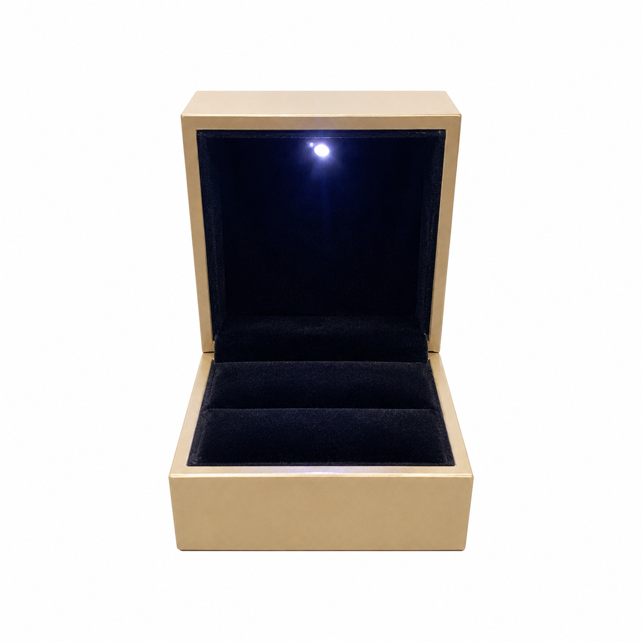 CAJITA LED DORADO Anillo  x12 Unidades DOC (89-4)