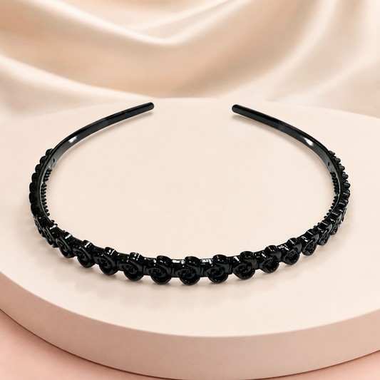 Diademas negras económicas paquete x12 (4C-25)