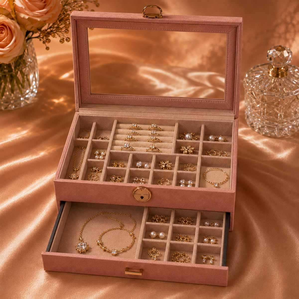 Caja organizadora grande para joyas (78-7)