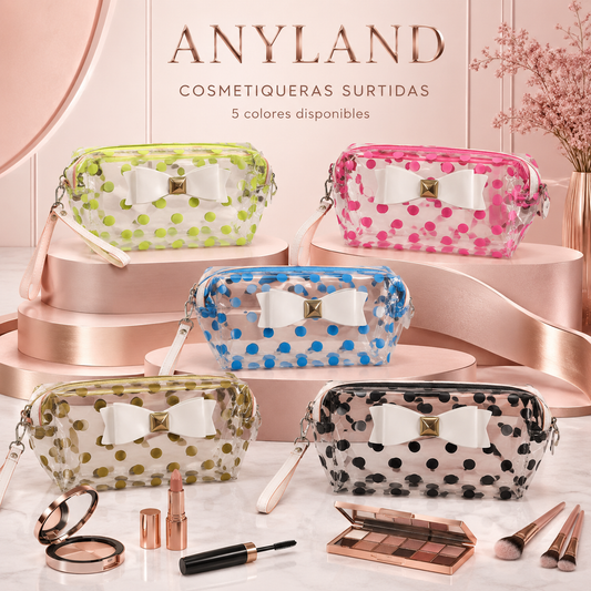 Cosmetiquera plastico transparente impermeable UND  (40-10)