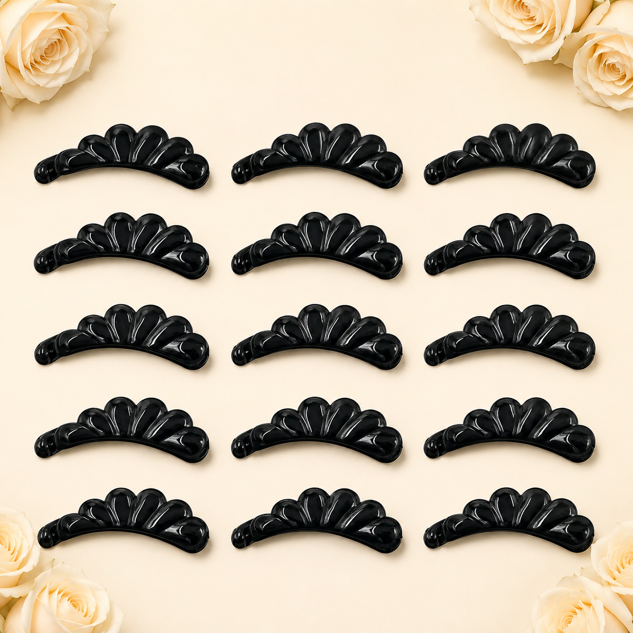 Bananas negras pequeñas para cabello px12 (4F-109)