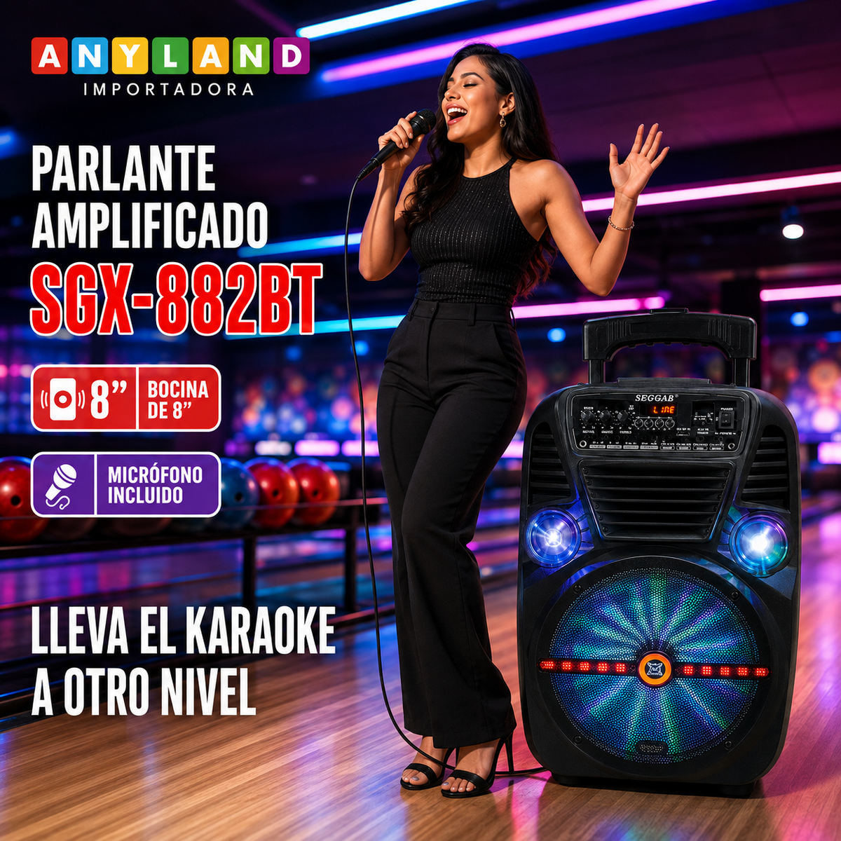Parlante SEGGAB (SGX-882BT)