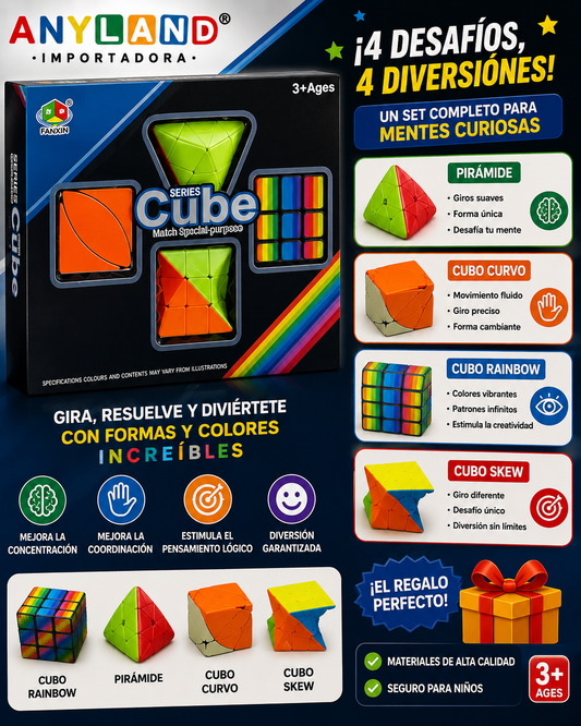 Caja de cubo x 4 unidades (87-24)