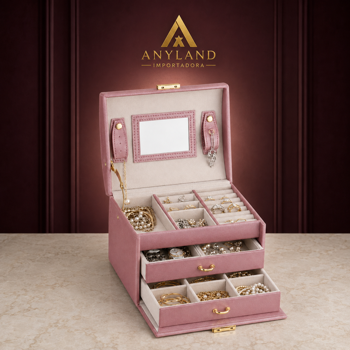 Caja organizadora grande para joyas (78-2)