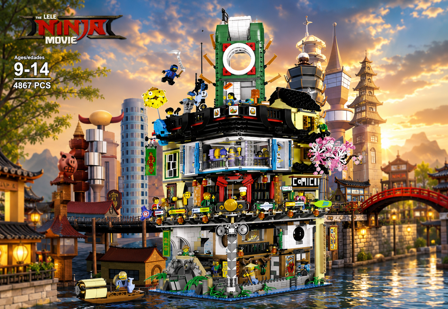 Bloques armables Castillo Ninja 4.867 pcs (888E-15)