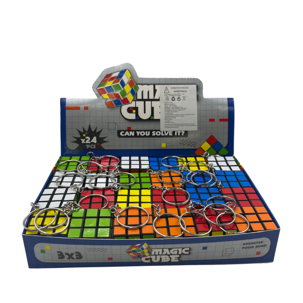 Cubo mini llavero 3X3 x24 unidades (87-3)
