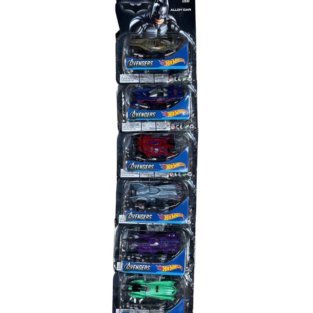 Carro metálico Batman x6 (889-40)