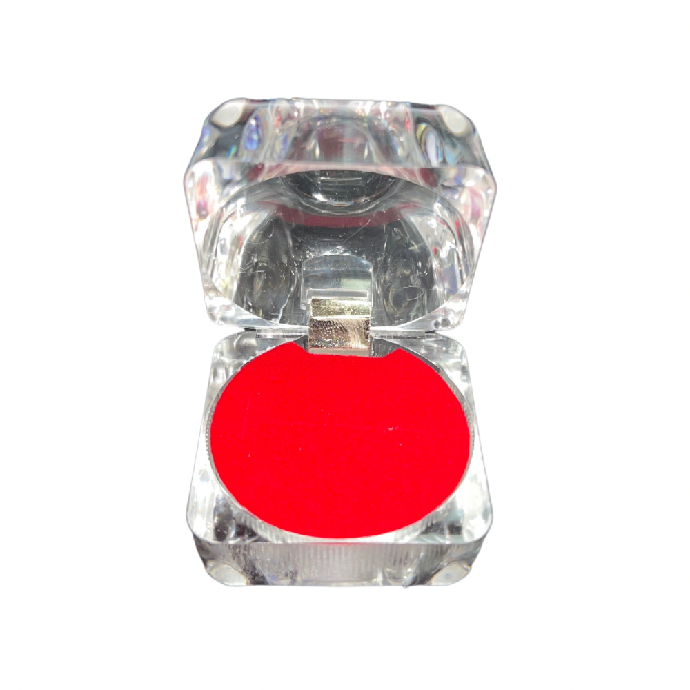 Cajita acrilica para anillo caja x12(80C-230-231-232)