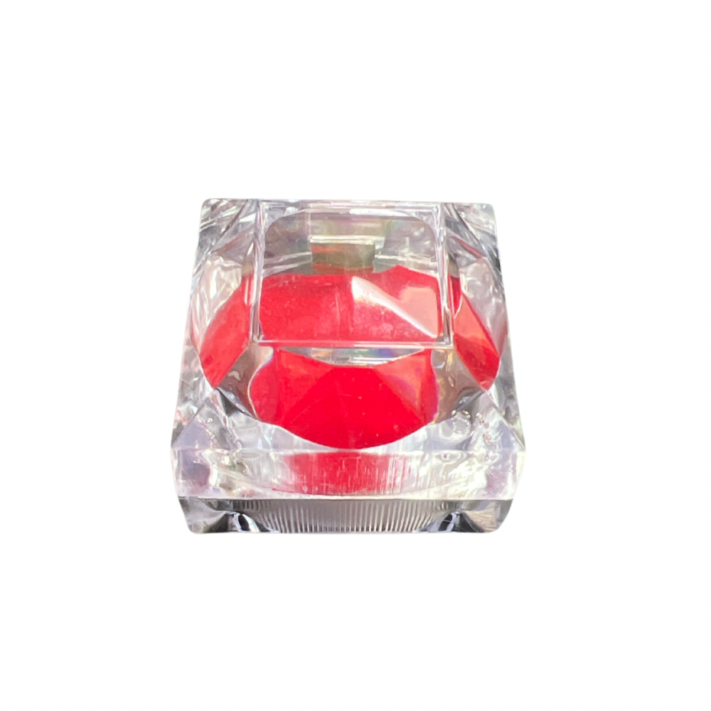 Cajita acrílica para anillo caja x12(80C-80C-113-114-115)