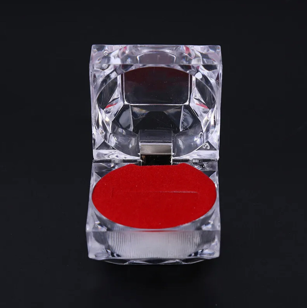 Cajita acrilica para anillo paquete x20(80C-116-118)