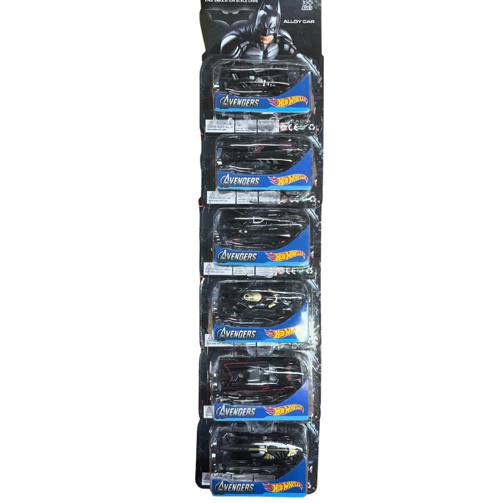 Carro metálico Batman x6 (889-39)