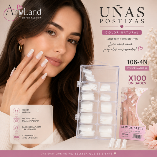 Extension de uñas naturales x100 (106-4N)